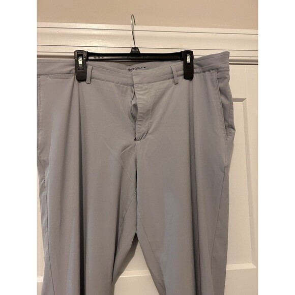 Nike Golf Pants Mens 38 X 30 Gray Flat Front Performance Stretch Waist Standard - Picture 4 of 6